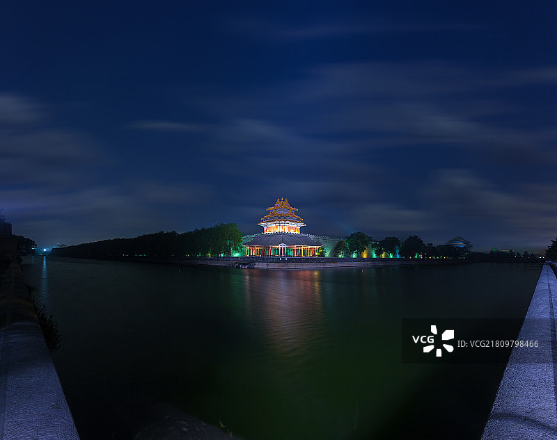 角楼夜景图片素材