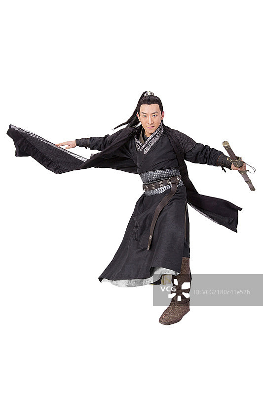 古装男子练武术图片素材