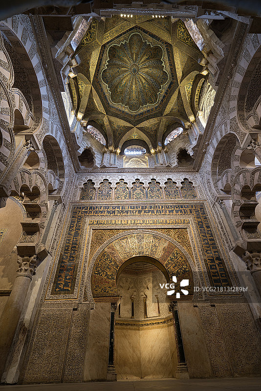 西班牙科尔多瓦清真寺神龛图片素材