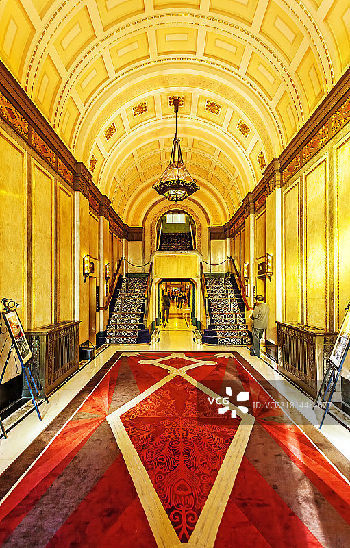 上海和平饭店大堂图片素材