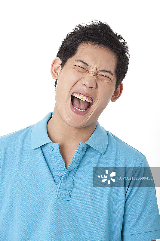 扮鬼脸,青年男人,脸部表情图片素材