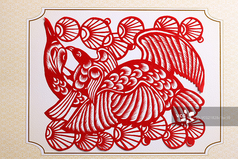 剪纸-鸟图片素材