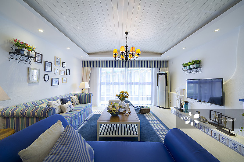 地中海样板房设计图片素材