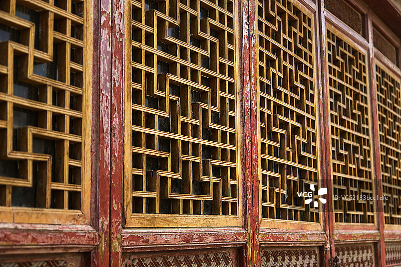 中国古典木制窗户图片素材