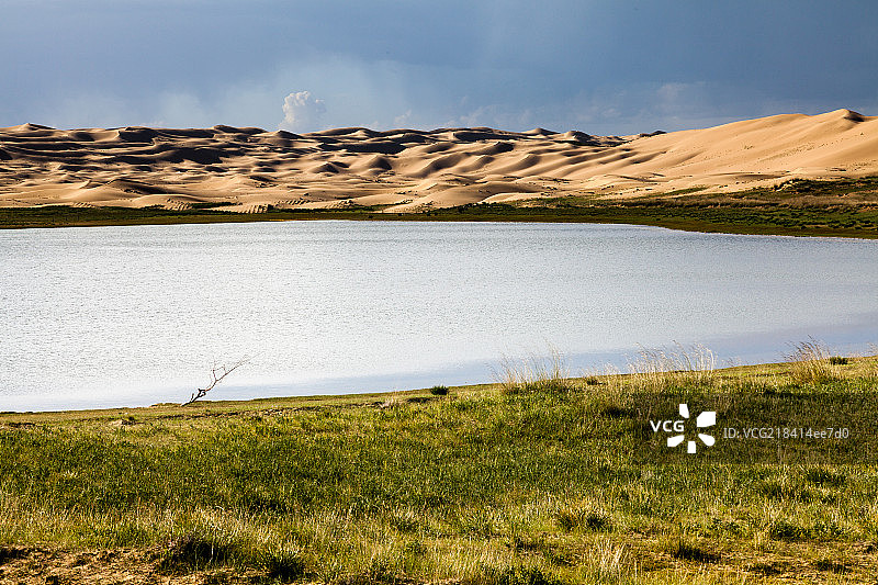 青海湖沙岛湖图片素材