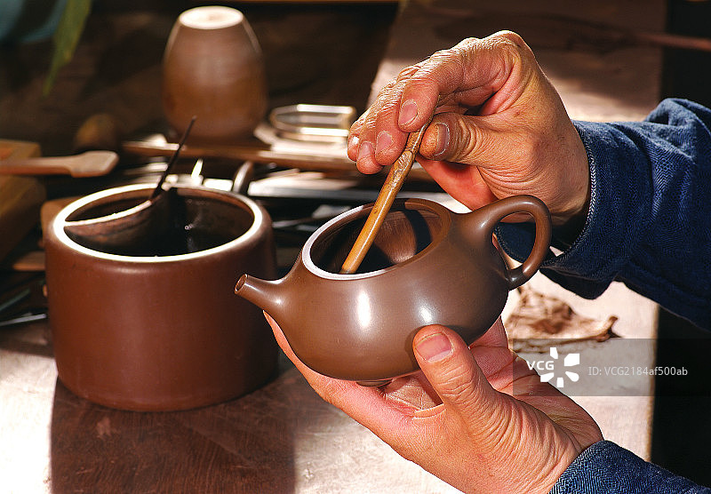 紫砂茶壶图片素材