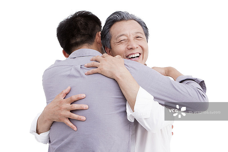 父子相拥图片素材