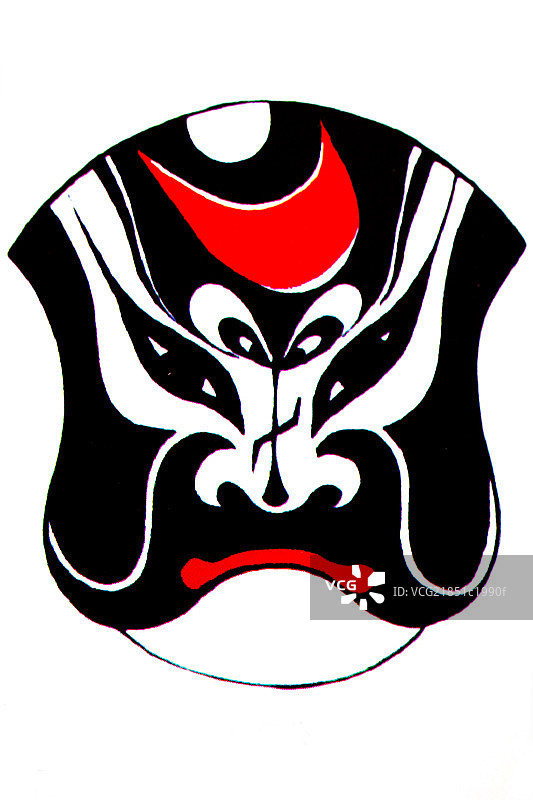 中国传统脸谱文化－包公脸谱图片素材