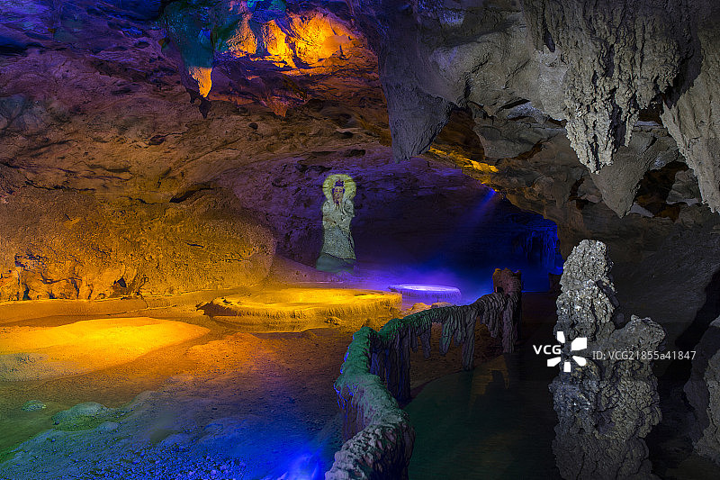 广西罗妹莲花洞图片素材