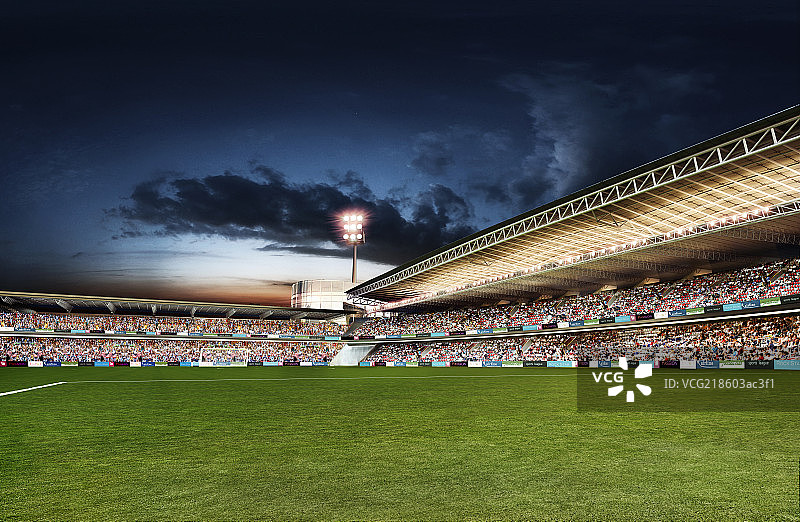 足球场夜景图片素材
