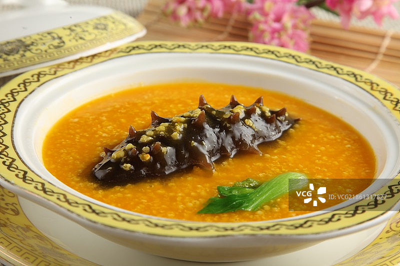 小米炖辽参图片素材