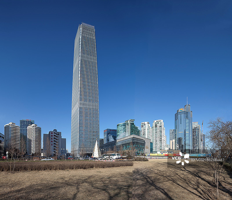 北京城市景观国贸大厦图片素材
