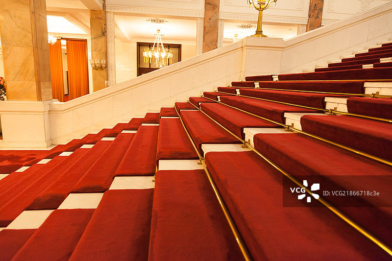 The Great Hall of the People in Tiananmen Square图片素材