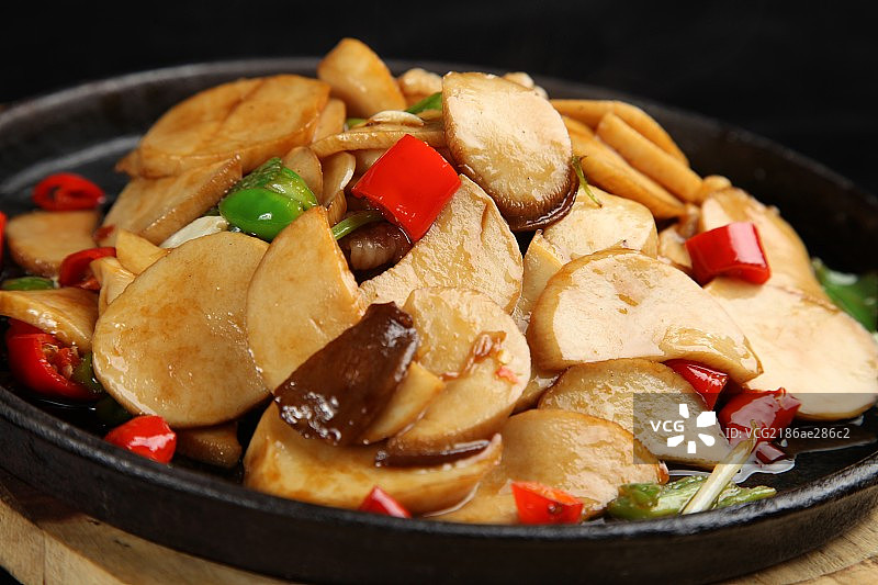 铁板杏鲍菇图片素材