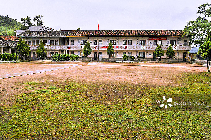 乡村小学图片素材