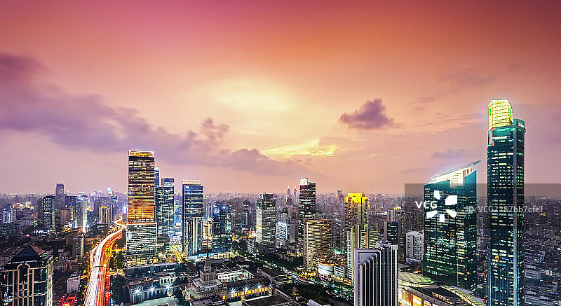 上海城市风光之嘉里中心图片素材