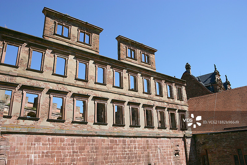 残破的建筑图片素材