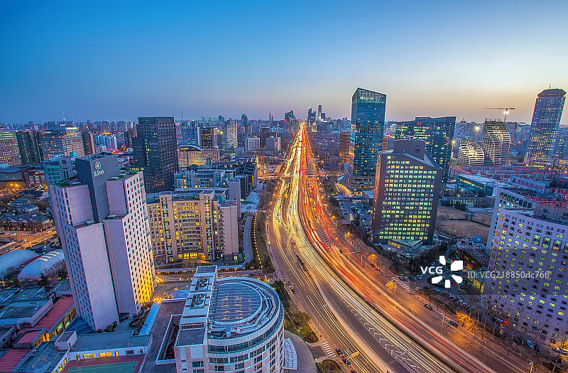 北京城市夜景图片素材