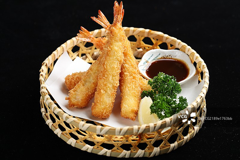 吉利炸虾图片素材