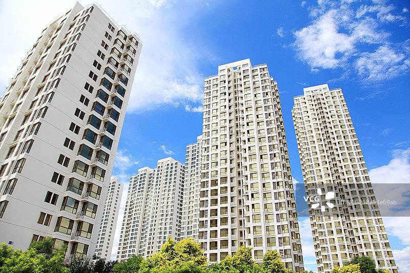 白色建筑群图片素材