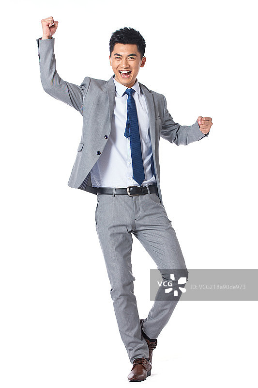 兴奋的商务男士图片素材