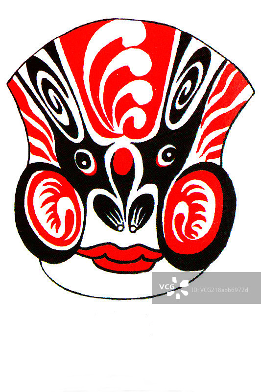 中国传统脸谱文化－吴天锡脸谱图片素材