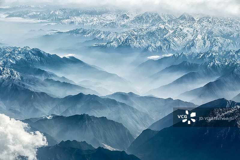 雪域航拍图片素材