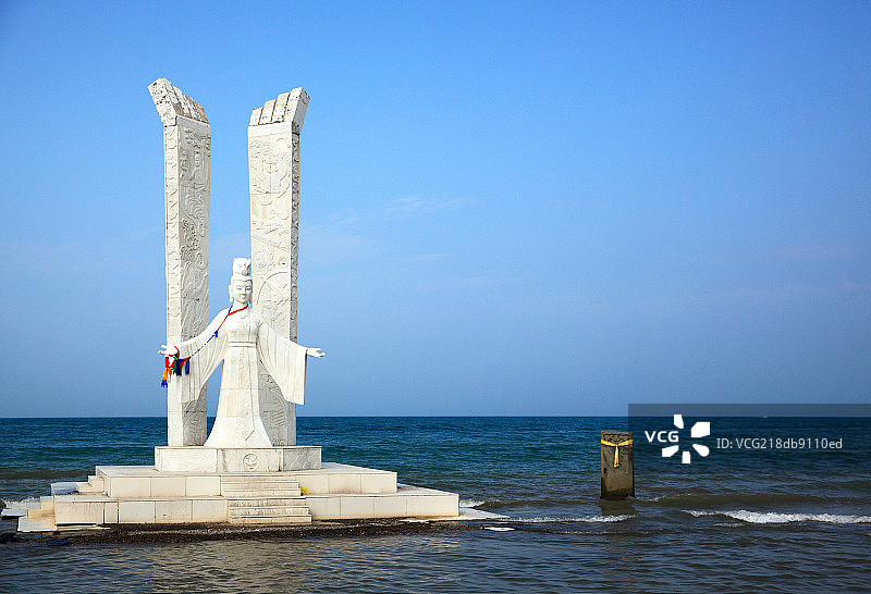 青海湖西王母雕像图片素材