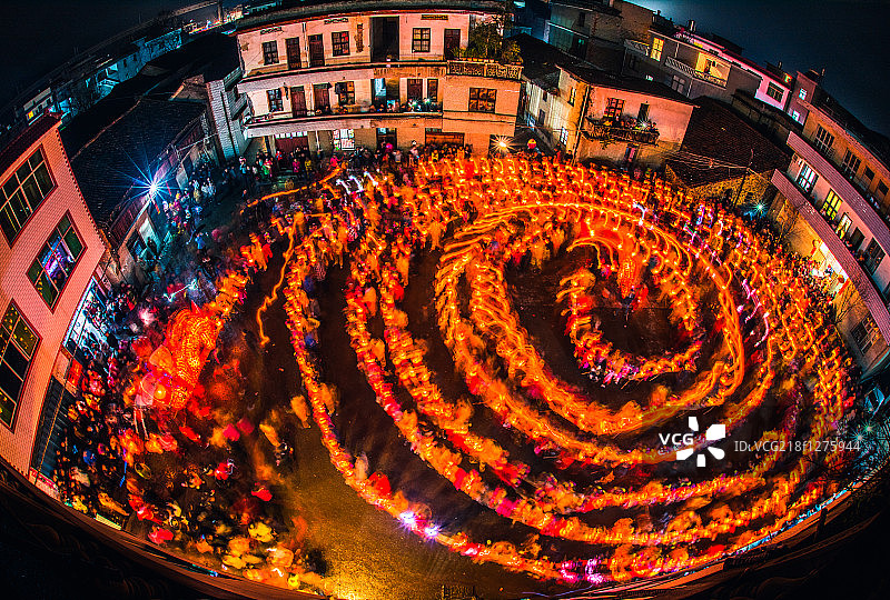 临湖板龙灯图片素材