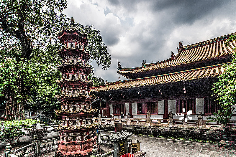 中国广东光孝寺建筑图片素材
