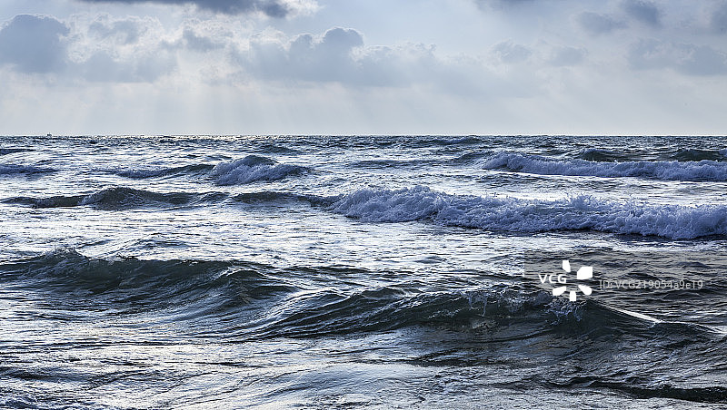 层层的海浪图片素材