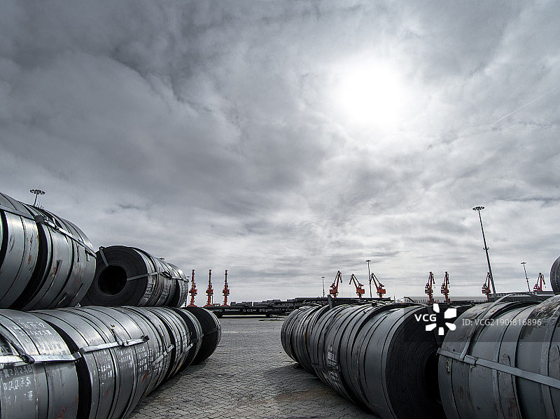 曹妃甸海港码头图片素材