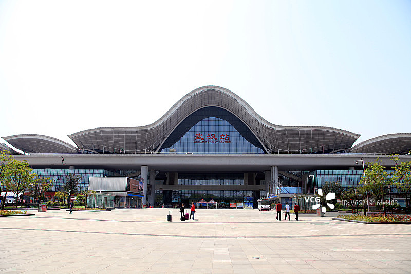 湖北省武汉火车站日景图片素材