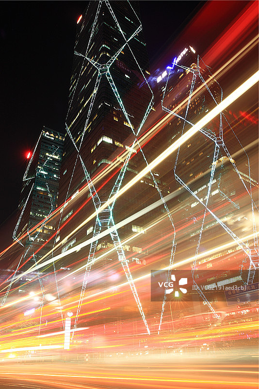 深圳卓越世纪中心夜景图片素材