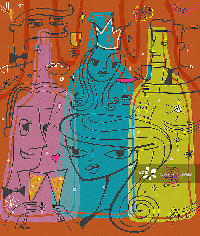 午夜酒吧派对图片素材