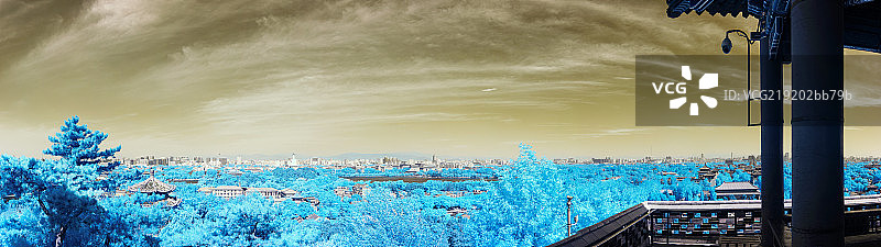 北京北海公园红外摄影图片素材