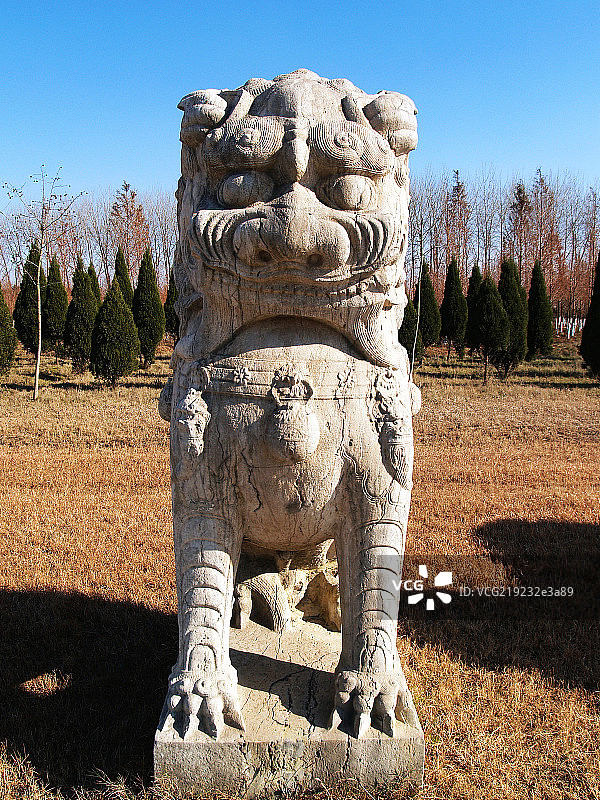 江苏盱眙明祖陵神道石雕图片素材