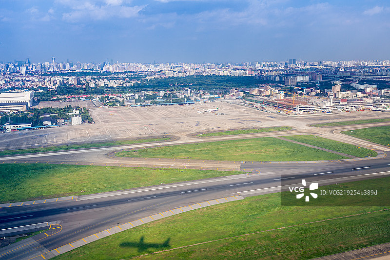 虹桥机场航拍图片素材