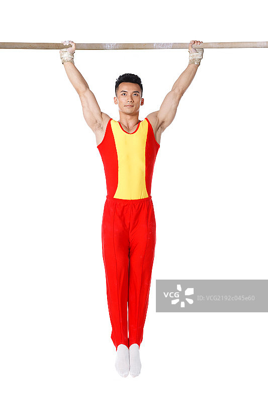 单杠运动员图片素材