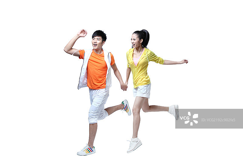 奔跑的情侣图片素材