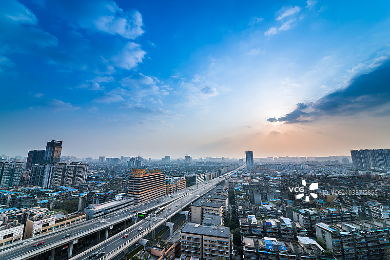四川成都二环路高架桥图片素材