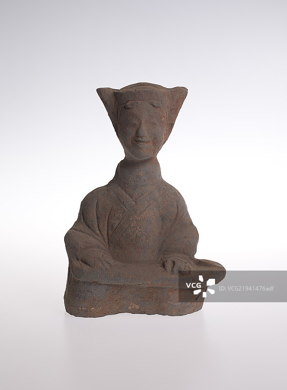 新石器抚琴俑图片素材