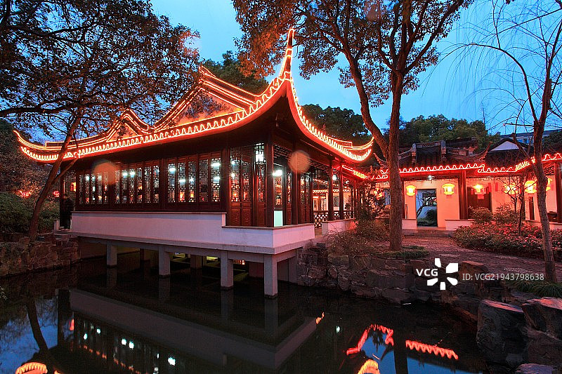 上海南翔古猗园元宵灯会图片素材