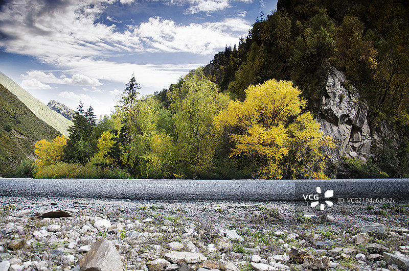 高原山路图片素材