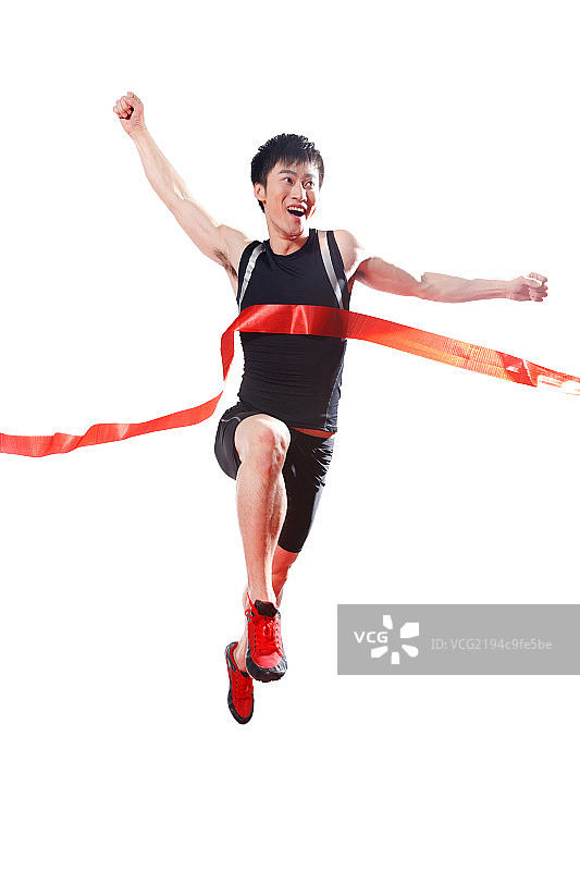 男运动员跑步冲刺图片素材