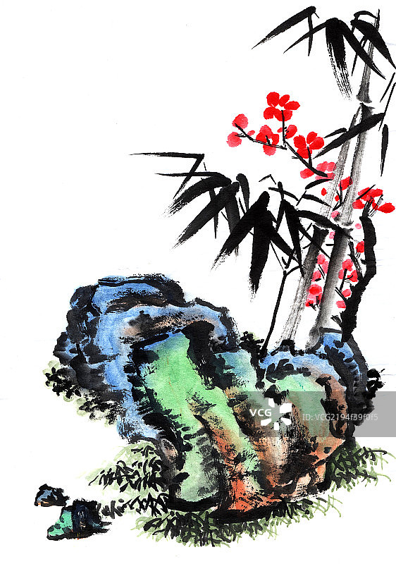 写意--兰、竹图片素材