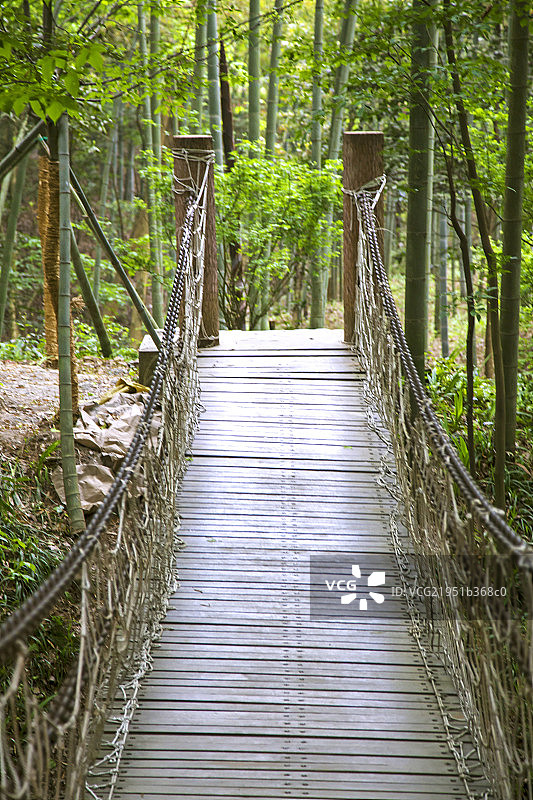 中国南方的吊桥图片素材