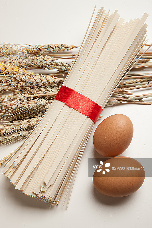 静物挂面麦穗鸡蛋图片素材