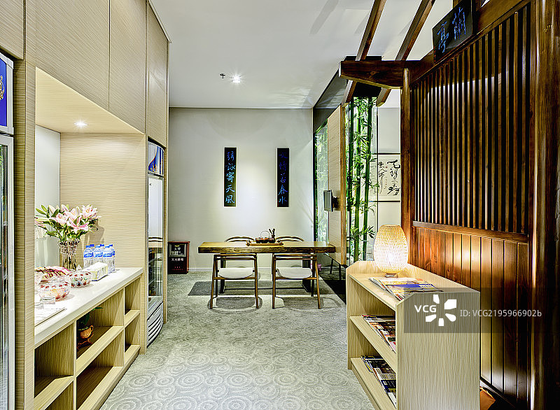 中国古典风格的酒店会所茶馆图片素材