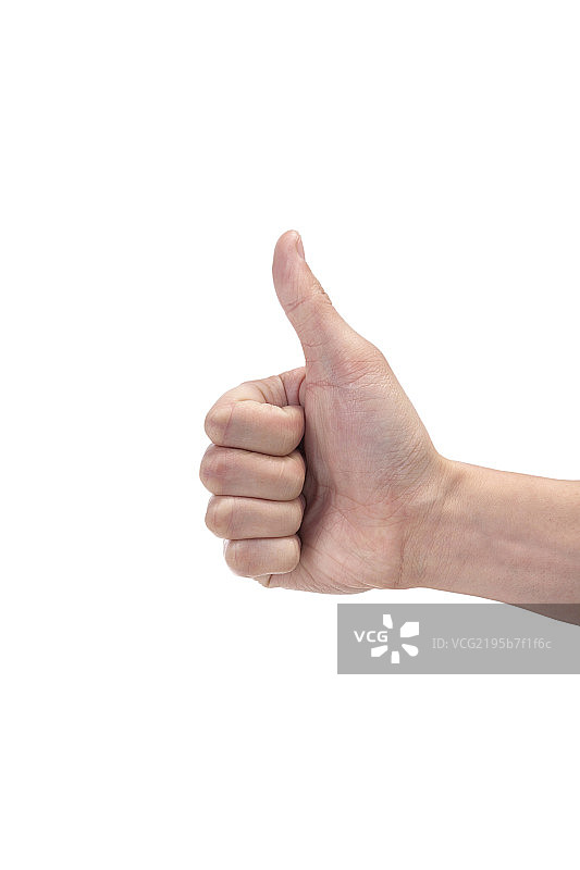 白色背景下的手图片素材